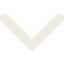 A pixelated, symmetrical white chevron or "V" shape pointing downward on a transparent background.